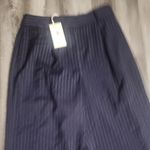 Ramy Brook  Meghan Wide-Leg Pants Blue & White Stripe Size 4 Photo 4