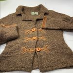 HWR Anthropologie Brown Textured sweater jacket Photo 13