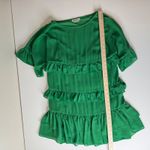 Lovers + Friends Lovers + Friends Womens Mona Mini Dress Size XS Green Ruffle Tiered Party Flowy Photo 8