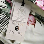 Shade & Shore  High Waist White Cheeky Bikini Bottom Small Photo 4