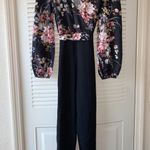 SheIn Floral Plunge-Neck Jumpsuit Photo 0