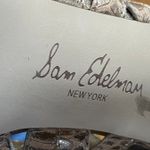 Sam Edelman Essex Beige & Gold Lace Up Leather & Suede High Heel Sandals, size 7.5 Photo 2