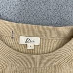 Elan Anthropologie  Sweater Women L Tan Crop Oversized Ribbed Knit Pullover Photo 1