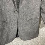 Sag Harbor Petite Women's Gray Academia Blazer Elbow Patches - Size 8P - Wool Photo 2