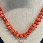 House of Harlow 1960 |🪸 Reconstituted Coral Starfish Statement Necklace ✨ Orange Photo 4