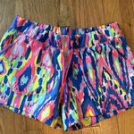 Lilly Pulitzer  Luxletic Runaround Shorts Ikat Multi Luminescent Pockets Women XS Photo 0