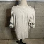 Chic Soul NWOT Chic‎ Soul Womens Light Grey Camo Sleeve Oversized Tee Size 3XL Photo 2