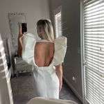 Puff Sleeve Gown White Photo 1