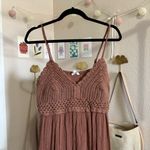 𐙚₊˚⊹ Mint Of Blush Crotchet Mini Dress Pink Size XL Photo 1