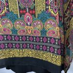 Est. 1946 Burgundy Multicolored Paisley Casual Career Kimono Blouse Medium NWT Photo 3