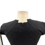 Zac Posen Zac Posen Black Cap Sleeve V-Neck Sheath Wiggle Structured Day Dress Size 2 Photo 10