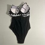 Chic Black and White Striped Swimsuit small Photo 6