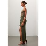 Katie May  Willow Olive Green Lace Bustier Maxi Formal Gown Dress Sz XL Photo 1