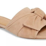 Tory Burch  Annabelle Bow Suede Slide Sandal in Tan Size 6.5‎ Photo 0