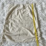 Mable side ruched Women’s mini Skirt Ivory size Medium Photo 3