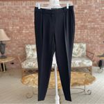 Trouvé Pants Zipper Cuff Ankle Tapered Pleated Trousers 4 Work Office Business Black Photo 2