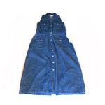 All Week Long Vintage 1990's cotton denim dress sz 14 petite Photo 7