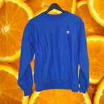 Vintage Champion Reverse Weave Bright Blue Sweatshirt Size Medium Photo 5