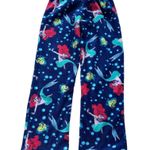 DisneyThe Little Mermaid Ariel & Flounder Pajama Pants Small Blue Green Photo 1
