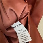 House Of CB Annabelle Rose Satin Ruffle Strapless Dress corset body con NWT sz M Photo 5