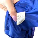 Shoshanna  Ruffle One Shoulder Jacquard Textured Dress Blue Size 4‎ Photo 7