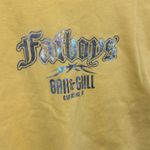 Fatboys Vintage Y2K Holographic Yellow Tank Top Size XL Early 2000s Photo 1