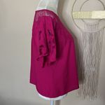 made in Hawaii floral embroidered mesh top Photo 48