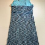 MPG Womens Sleeveless Athletic Dress Blue Chevron Print Racerback Size M Photo 1