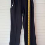 Sandro Women’s Black Sport Striped Side Pull On Cropped Pants Size Small Photo 3