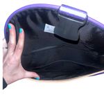 Jon Hart 15ā Purple padded canvas laptop case with handle and leather trim Photo 4