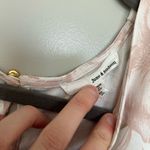 Floral Puff Sleeve Dress with Tie Waist Pink Size M Photo 2