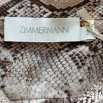 Zimmermann Bellitude Ramie Batwing Sleeve Blouse Snake-Print Photo 9
