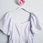 Baltic Born  Sommer Light Blue Babydoll Puff Sleeve Mini Dress Photo 3
