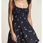 Capulet Gemma Tulip Mini Dress Black Floral Ruffle Sleeveless Smocked XS Revolve Photo 0