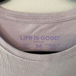 Life is Good Crusher Tee Purple Short Sleeve Camping Shirt Women's size Medium Photo 1