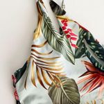 [MakeMeChic] Tropical Floral One Shoulder Asymmetrical One Piece Swimsuit Large Green Photo 4