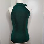 Motf Green Halter Style Top Size Large (runs small) Thin Material Office Photo 3
