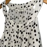 Terzo Millennio Italy Women’s Size L M Tan Brown Spots Linen Tiered Shift Dress Size L Photo 4