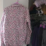 Victoria's Secret  all over hearts pj pajamas top in pink, beige and black size small. Photo 5