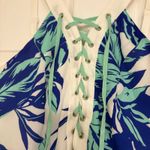 Jealous Tomato  Blue And White Lace Up Maxi Dress Size‎ Small Photo 3