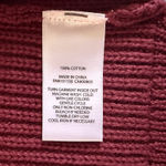 NWT 525 America Demi High Crewneck Cotton Oxblood Red Tank Vest Photo 4