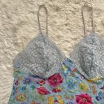 Avon Intimates Slip Dress Floral Butterfly Mesh Nightgown Sleepwear Sheer Sz M Blue Size M Photo 3