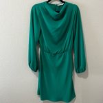 Amanda Uprichard  Felicia Long Sleeve Mini Dress, Green Juniper, Size S Photo 1