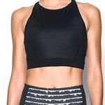 Under Armour Mirror Shine Crop Top Women’s Black Activewear Gym Fitness Tank NWT Photo 0