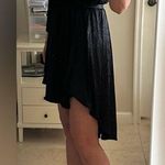 Fendi LOGO FF WRAP LOOK BELTED DRESS BLACK SIZE M or L. HIGH LOW NEVER WORN Photo 6