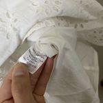 KENZO white lace eyelet sleeveless shift mini dress size XS Fr 36 White Photo 3