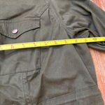 Market & Spruce  Olive Green Utility Jacket 1X Women’s Spring Fall Photo 7