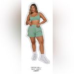 Set Active  Heavy Weight Sweat Shorts in Liberty Green Photo 1