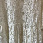 Free People  Sheer Floral Lace Ruffled Blouse with Bell Sleeve - Size Small Photo 13