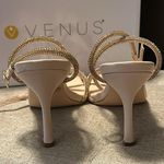 Venus Women's Strappy Gold Heels Photo 7